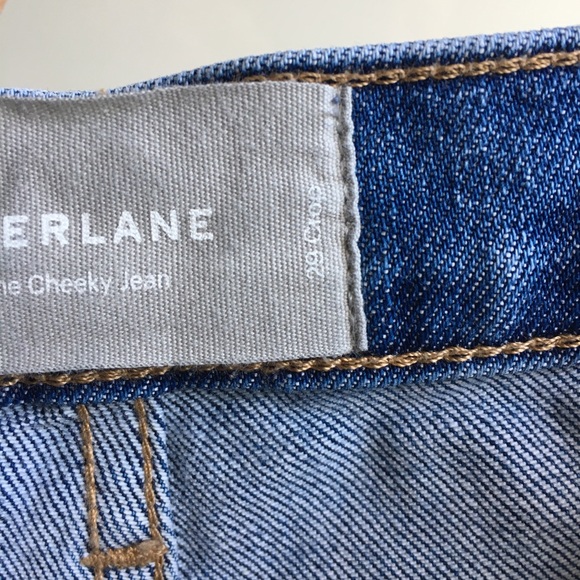 EVERLANE The Cheeky Jean high waisted cutoff jean shorts size 29 - Picture 15 of 16